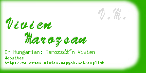 vivien marozsan business card